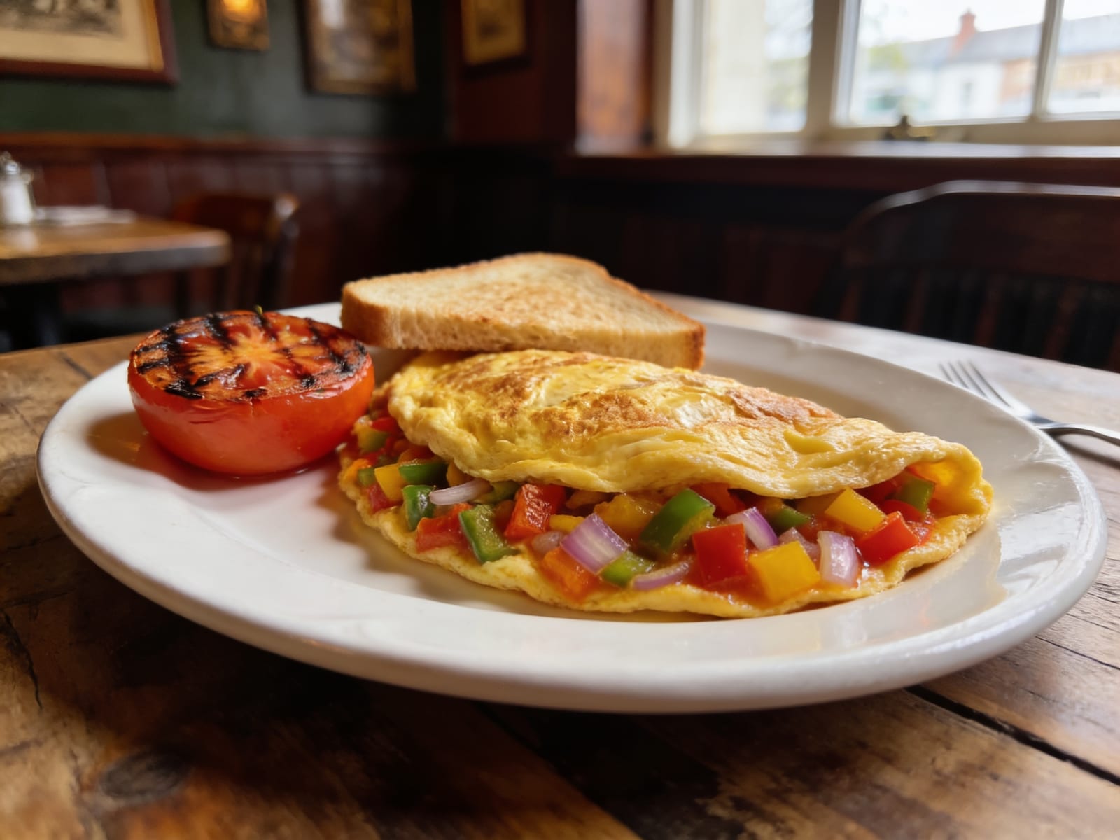 Spicy Vegetarian Omelette