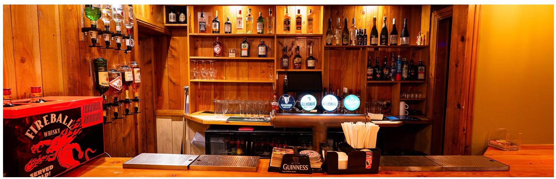 The bar at The Holy Cross